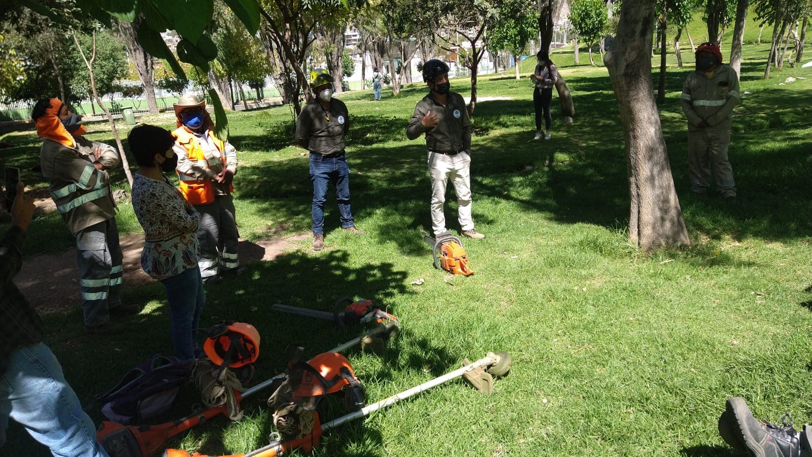 Sachaca: Personal de mantenimiento de parques y jardines capacitados