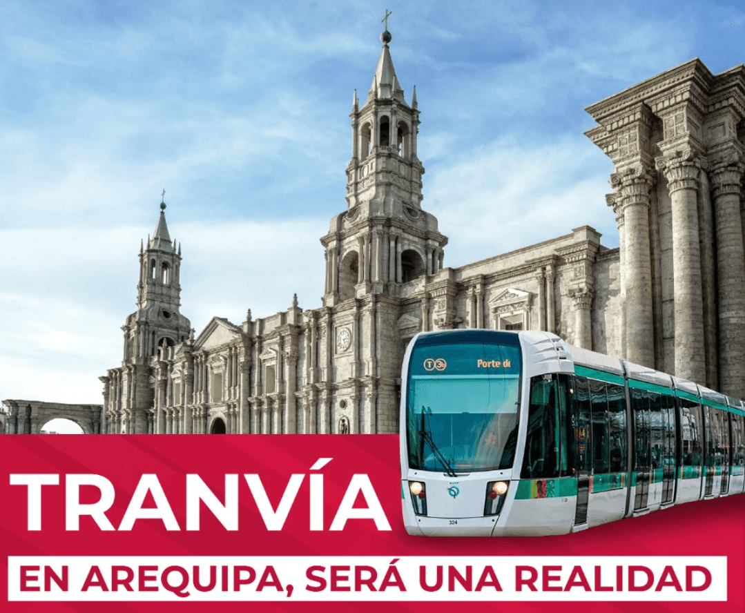 MTC financiará estudios y expediente técnico para implementación del tranvía en Arequipa