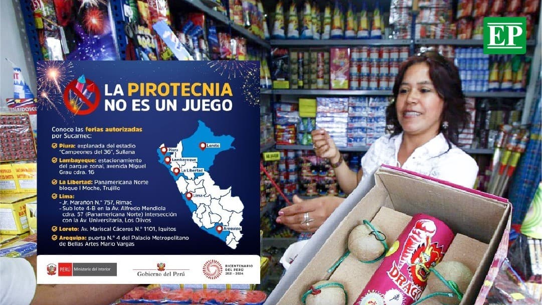 Solo hay 7 ferias autorizadas para la venta de pirotécnicos a nivel nacional