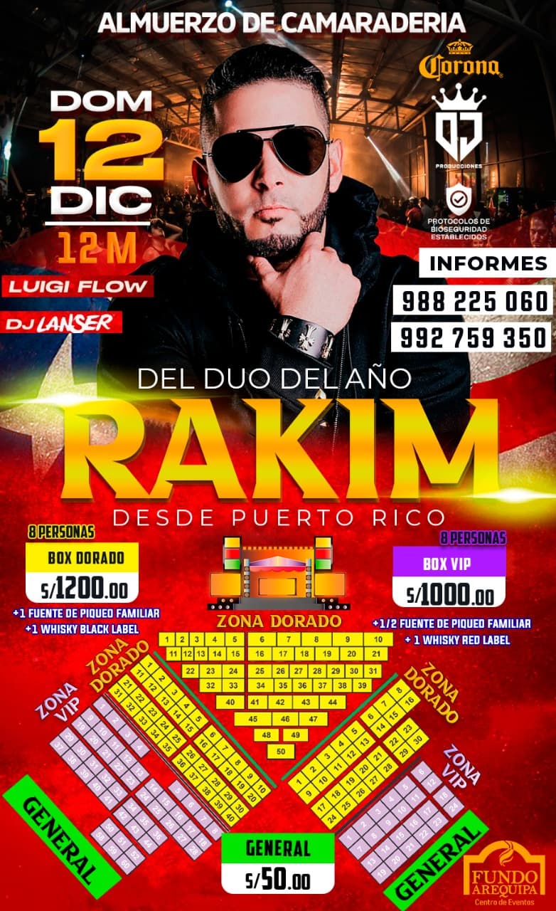 Rakim de vuelta en Arequipa