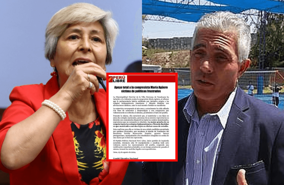 Perú Libre culpa al alcalde de Yanahuara por rechazo a María Agüero