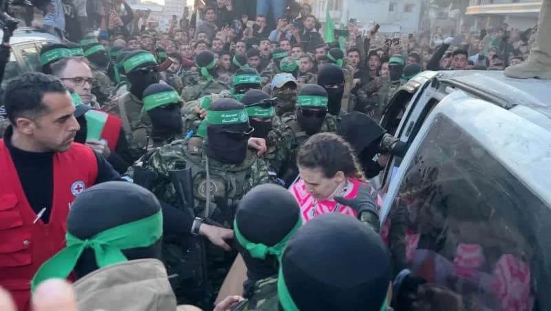 Inició el alto al fuego en Gaza con la liberación de 3 rehenes