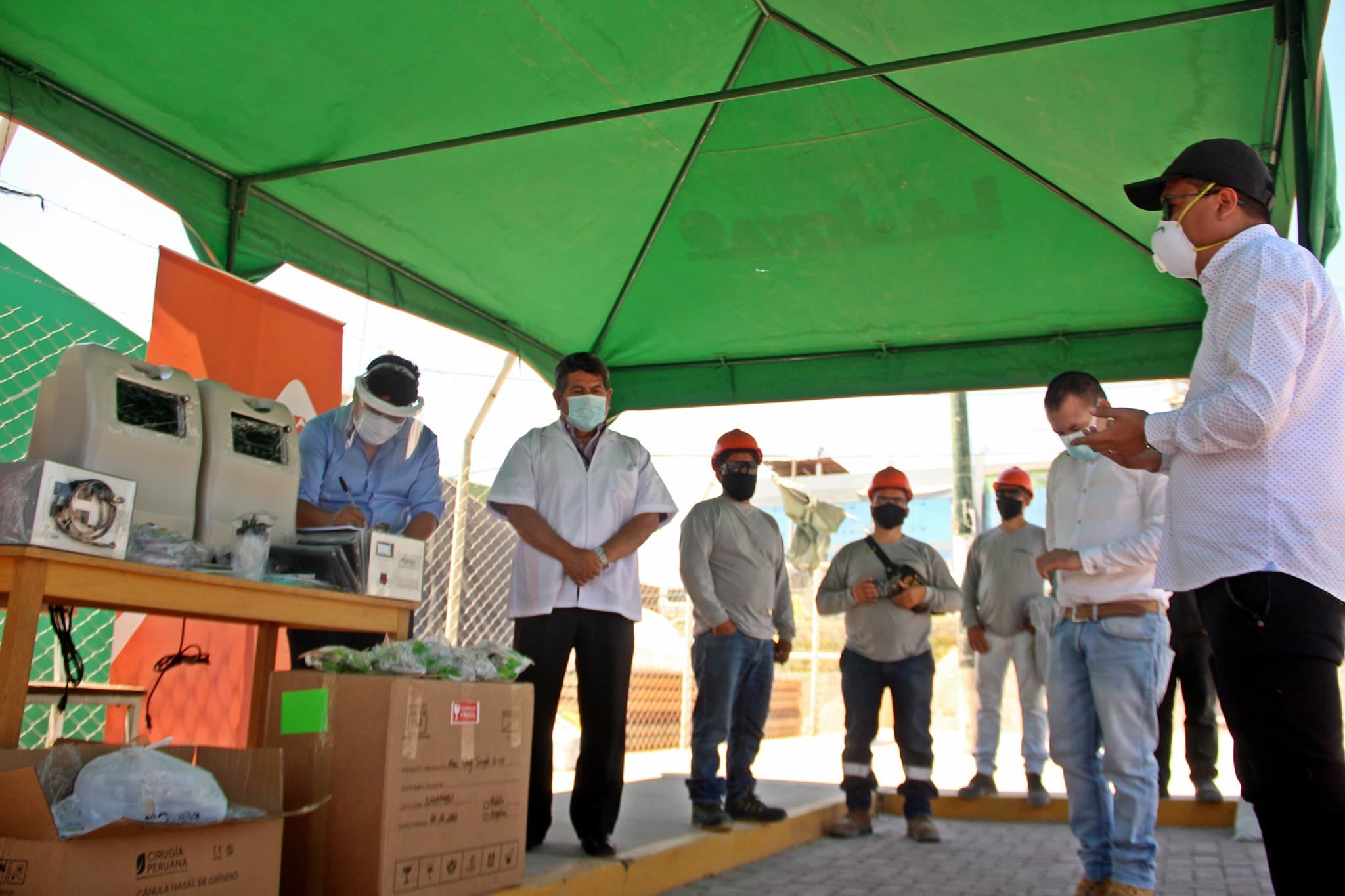 Minera entregó donativo a centro de salud en La Joya