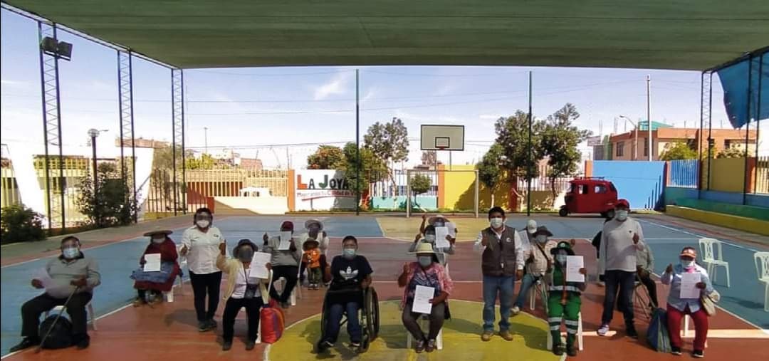 La Joya: Omaped realizó entrega de certificados a discapacitados