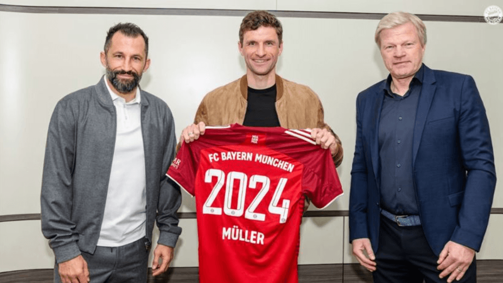 Thomas Müller renovó contrato con el Bayern Múnich hasta el 2024