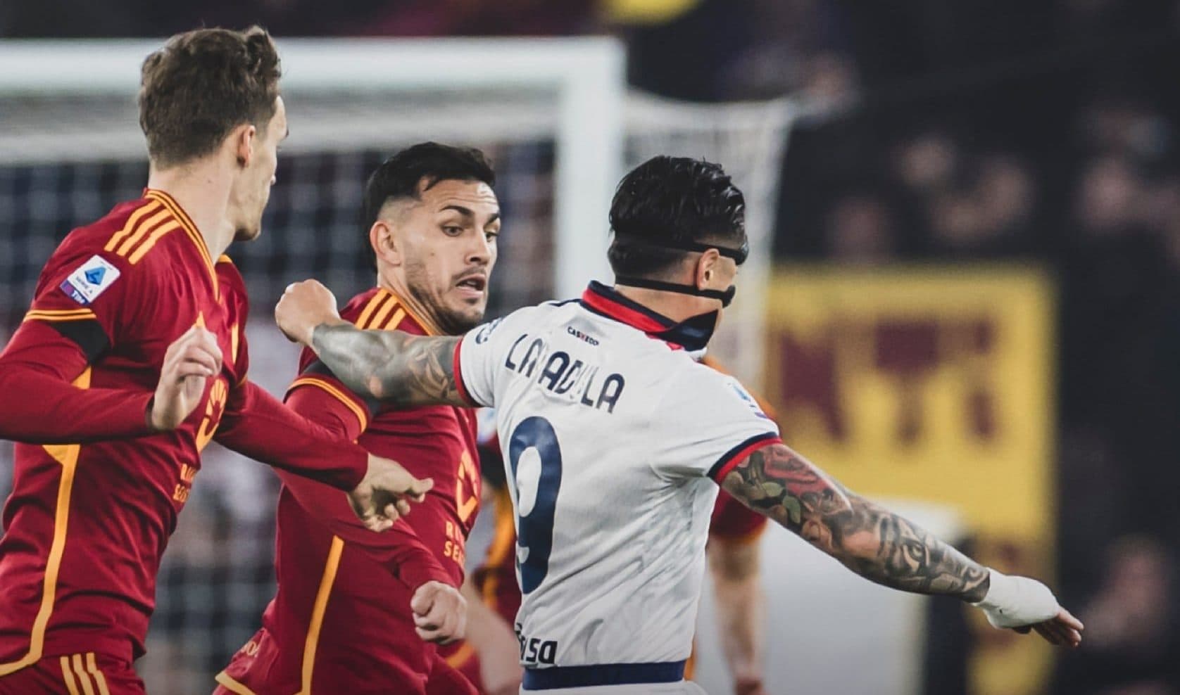 El Cagliari de Gianluca Lapadula cayó 4-0 ante la Roma