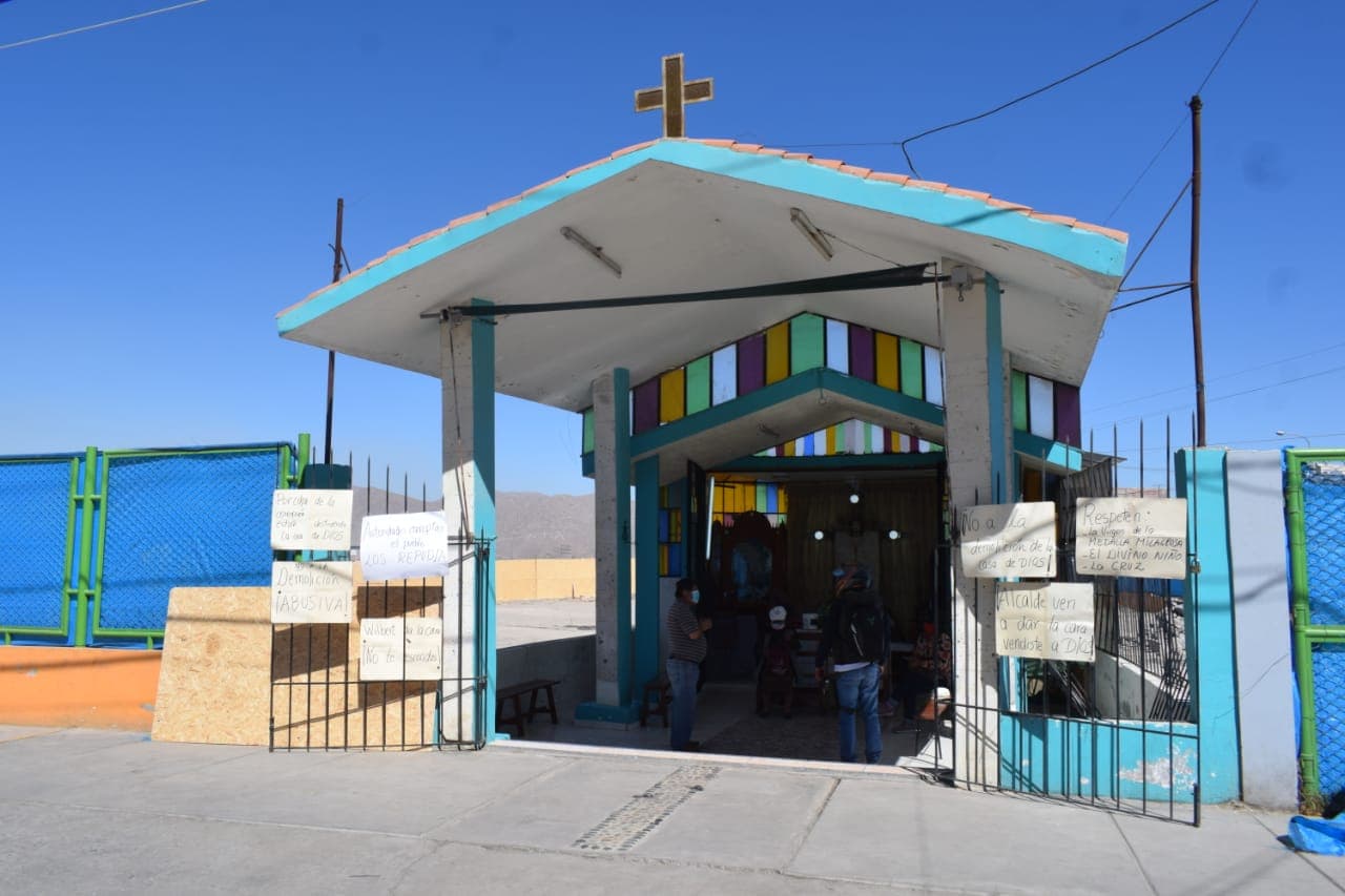 Socabaya: vecinos descontentos por demolición de capilla