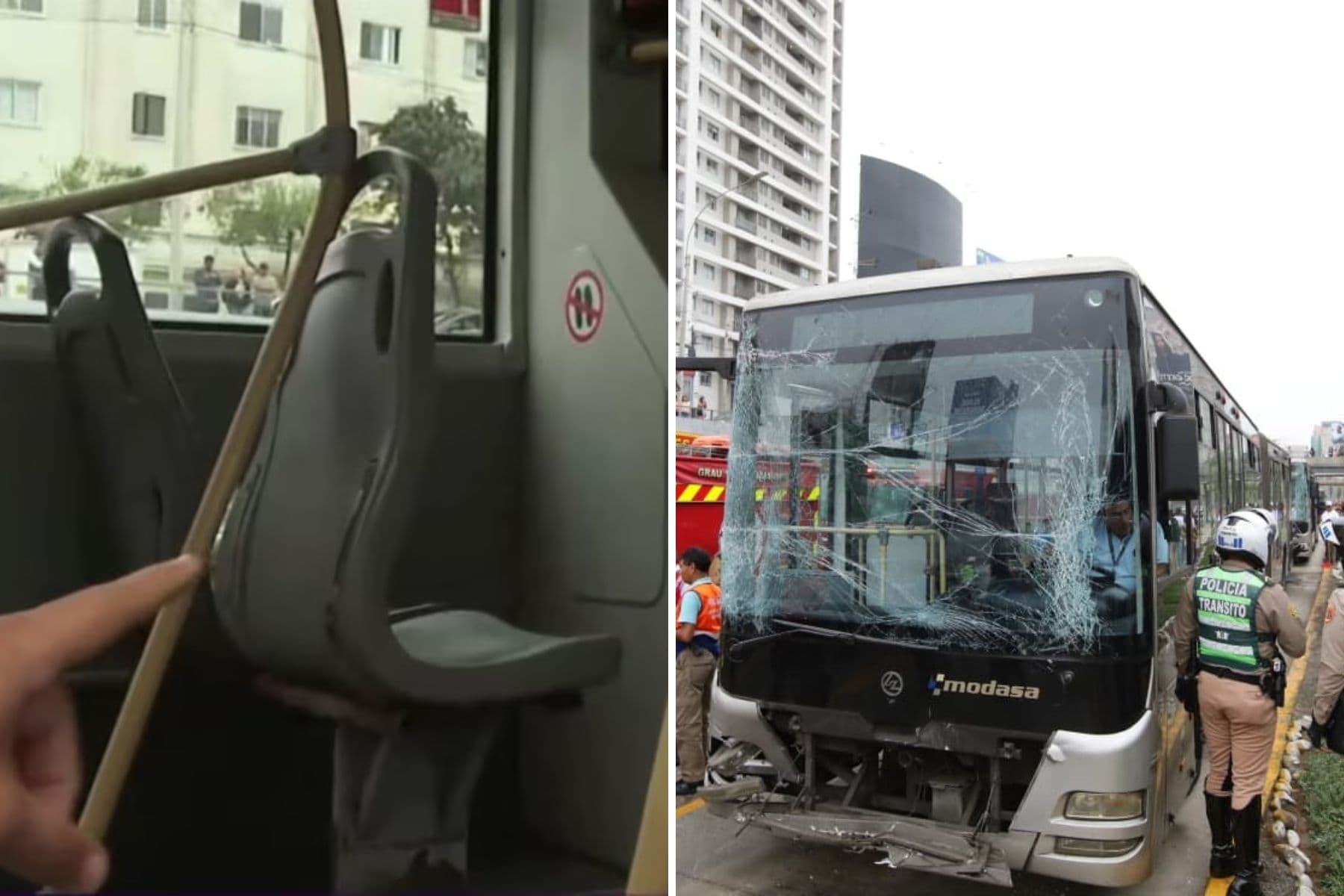 Triple choque del Metropolitano expone el deterioro de su flota