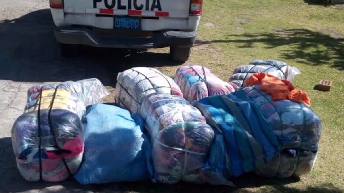 Incautan ropa de contrabando valorizado en 50 mil dólares