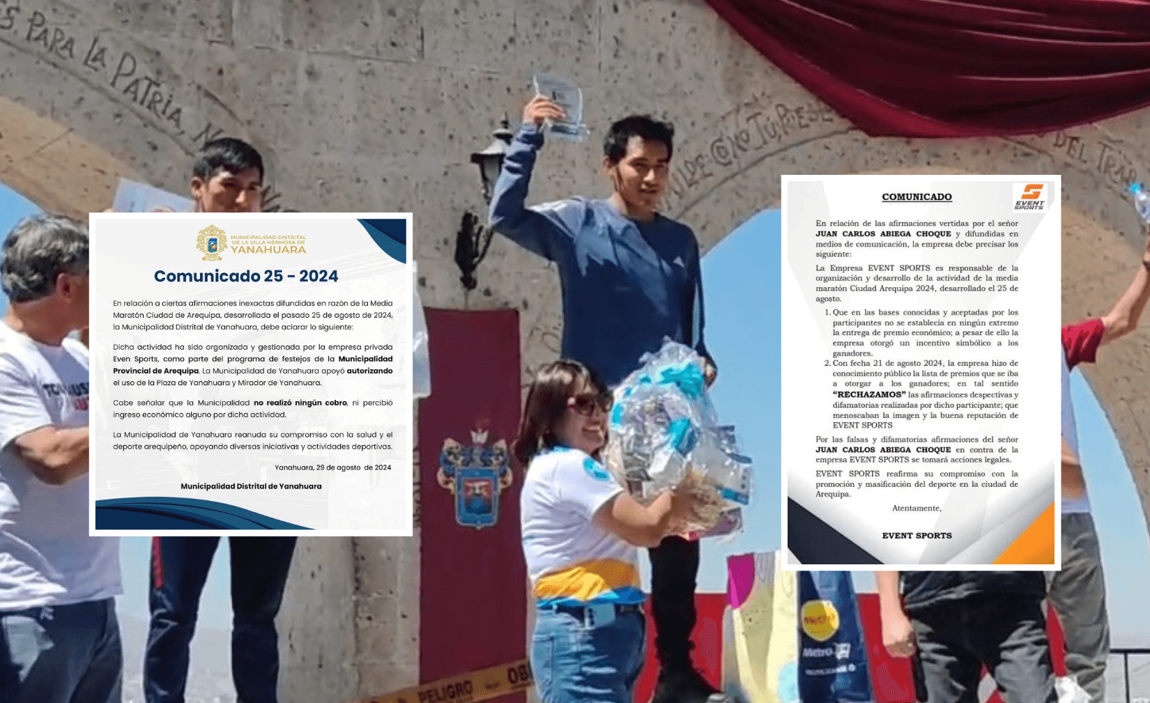 Deportista que ganó maratón de Yanahuara recibió S/ 200 y galletas