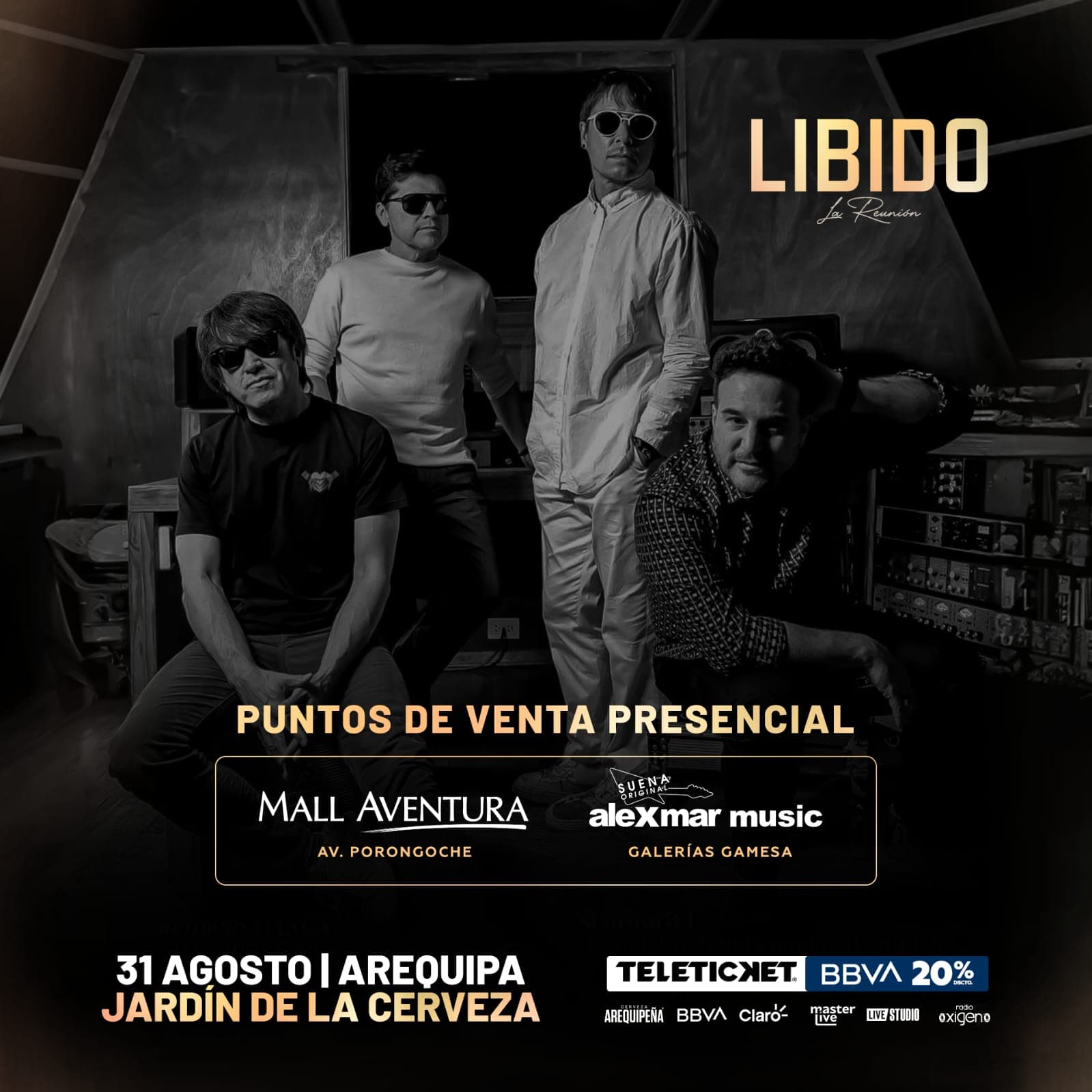 Libido hará vibrar hoy al público arequipeño en el Jardín de la Cerveza