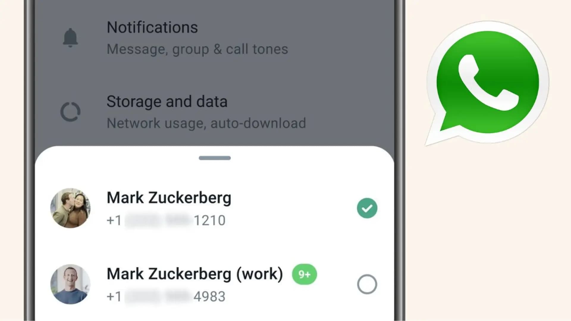 WhatsApp permite dos cuentas en un mismo dispositivo