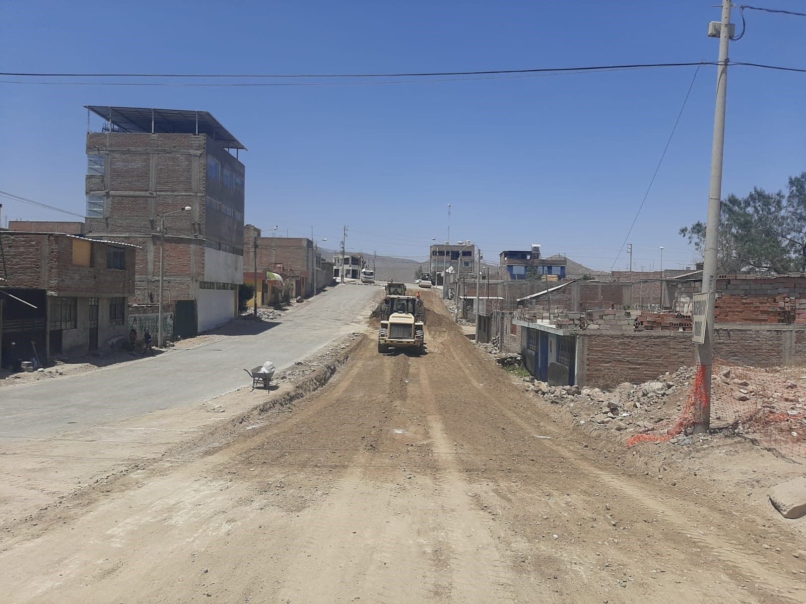 Asfaltado y construcción de veredas con 50% en Socabaya