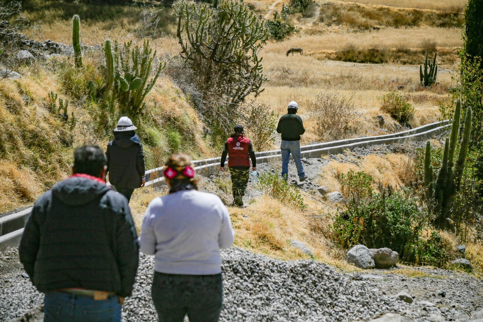 Denuncian deficiencias técnicas en obra de riego en Caylloma