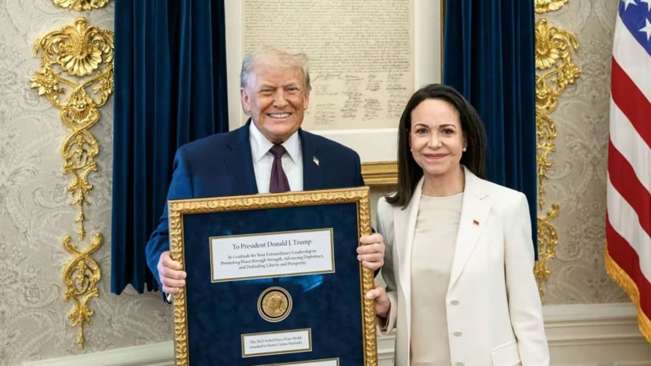 Trump recibió a Maria Corina Machado en la Casa Blanca