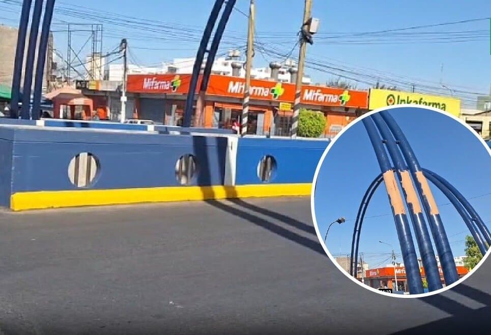 Municipalidad pintará de color azul tres intercambios viales