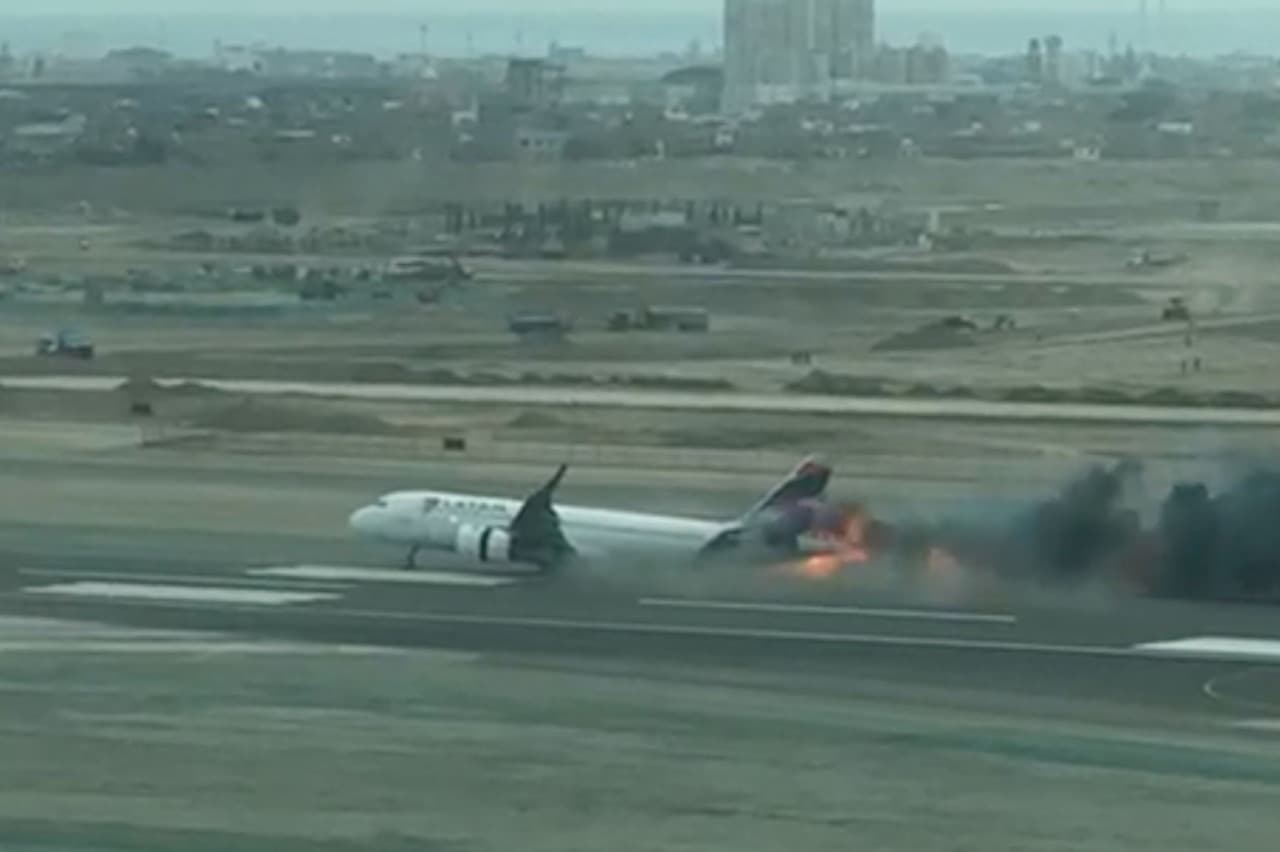 Avión de Latam colisionó contra el suelo del aeropuerto Jorge Chávez