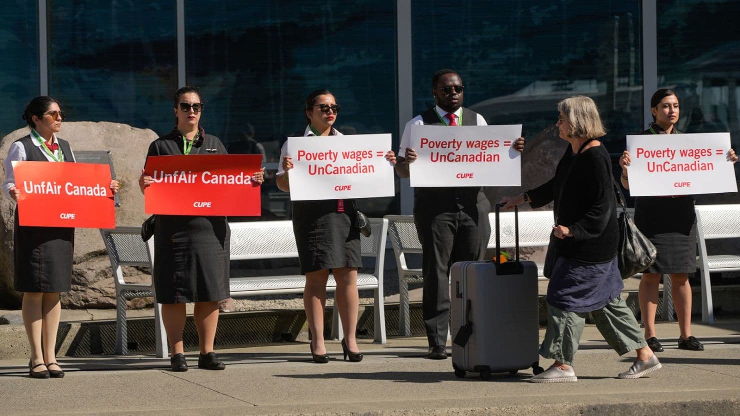 Aerolínea Air Canada suspende todos sus vuelos debido a huelga