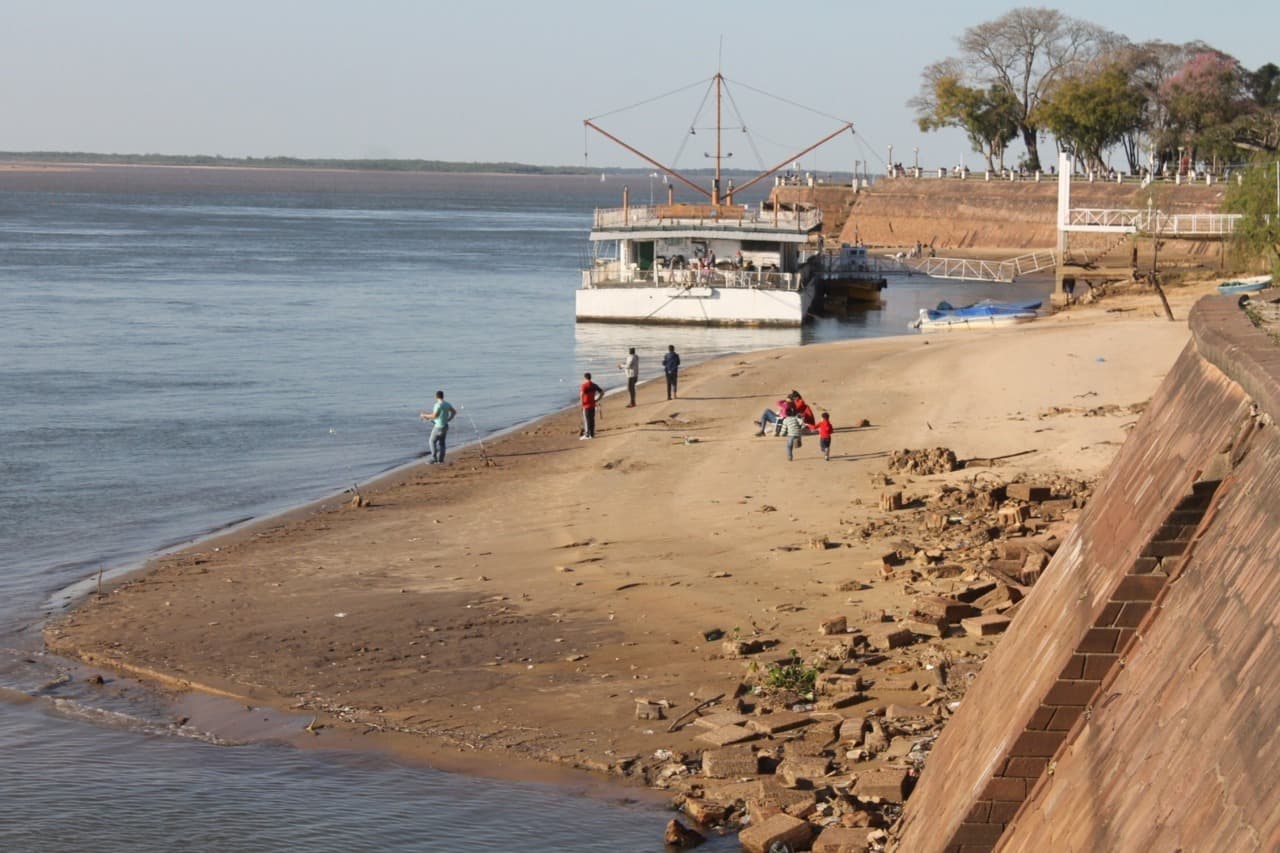 El río Paraná perdió más de tres metros de altura por la sequía