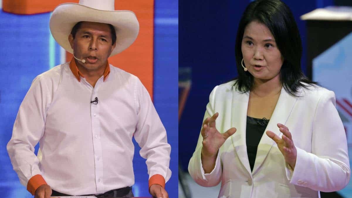 Pedro Castillo y Keiko Fujimori a la segunda vuelta