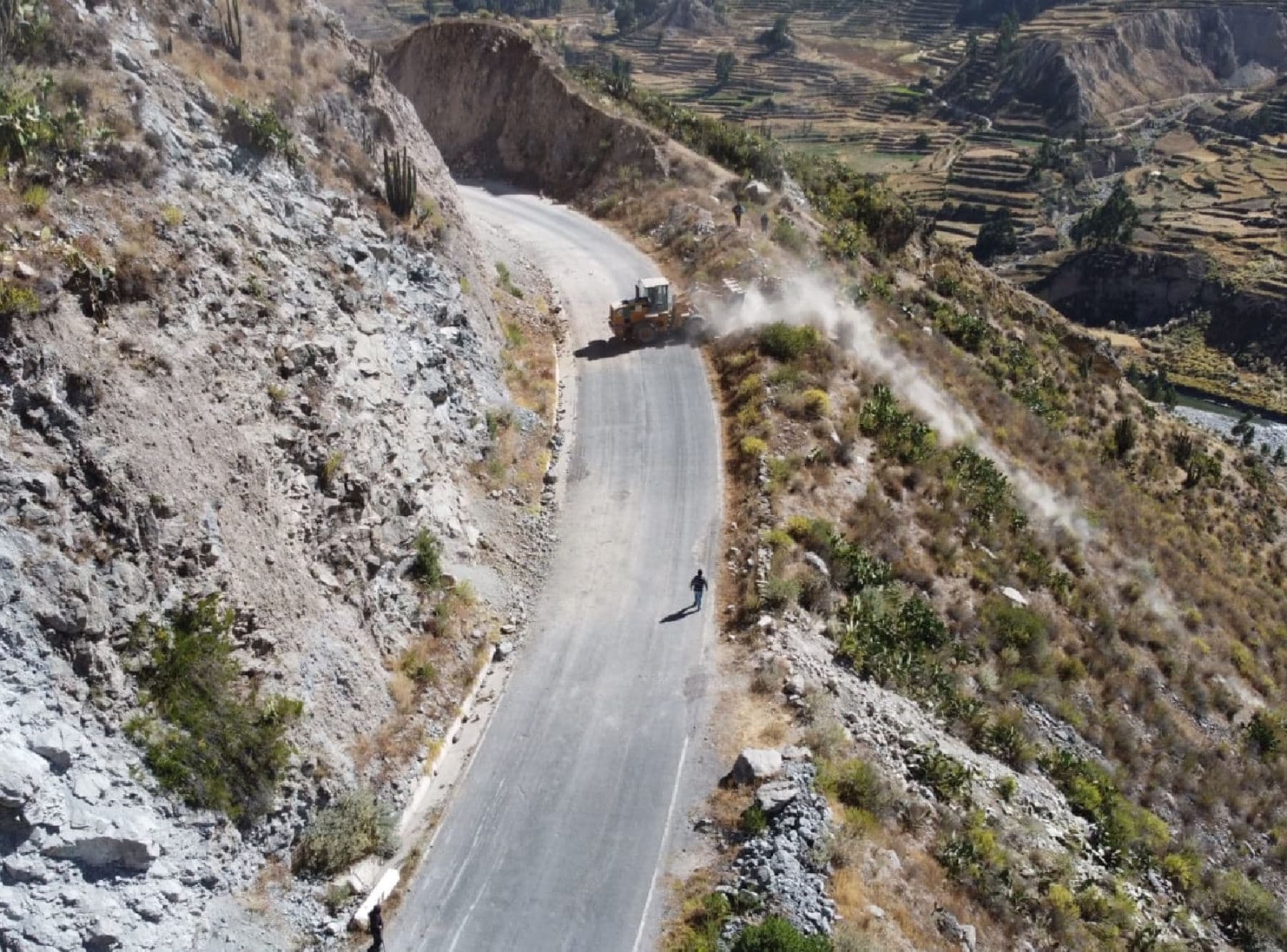 Vías de la ruta turística del valle del Colca están habilitadas