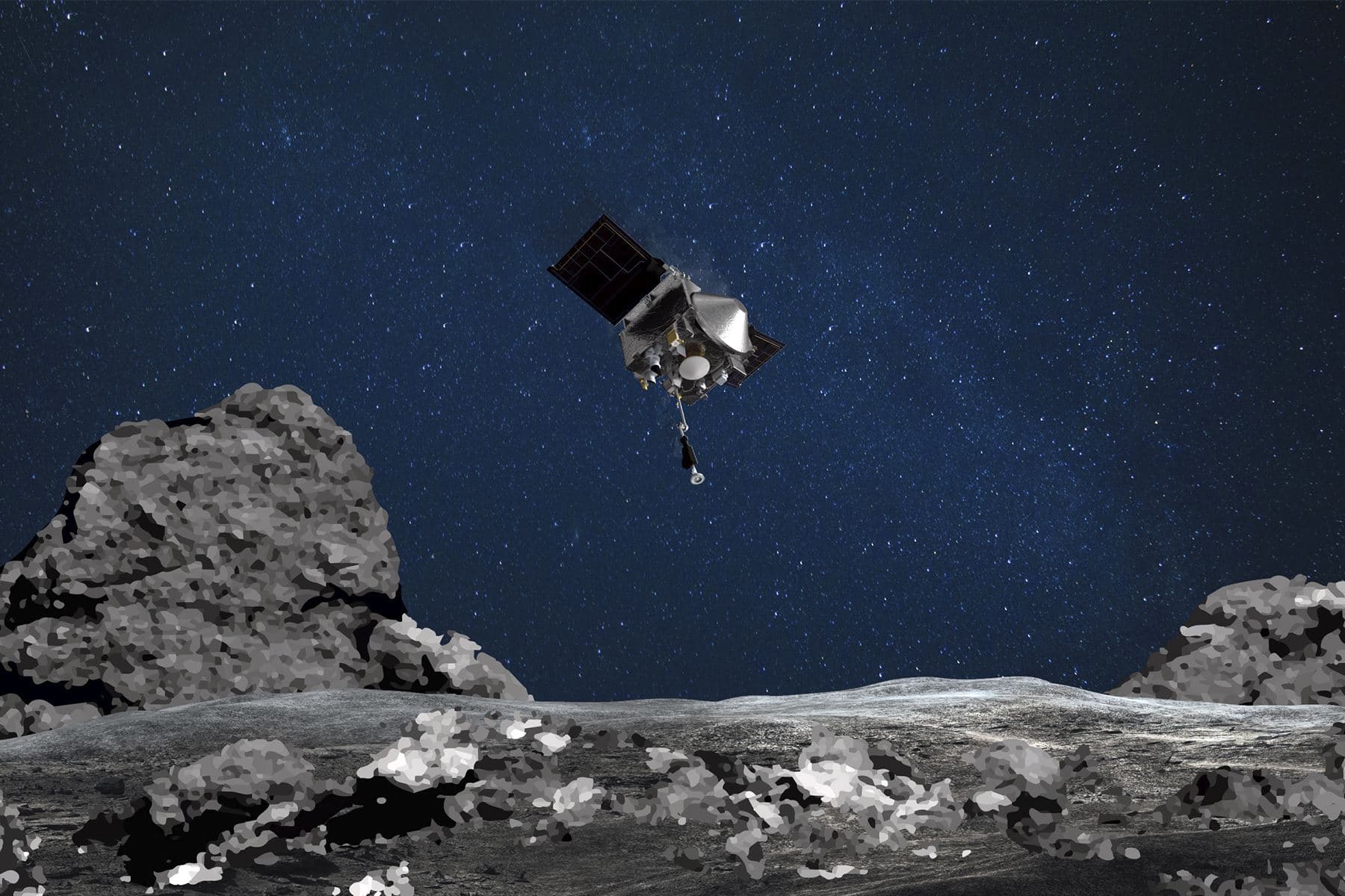 Misión de la Nasa volvió con los restos de un meteorito gigante