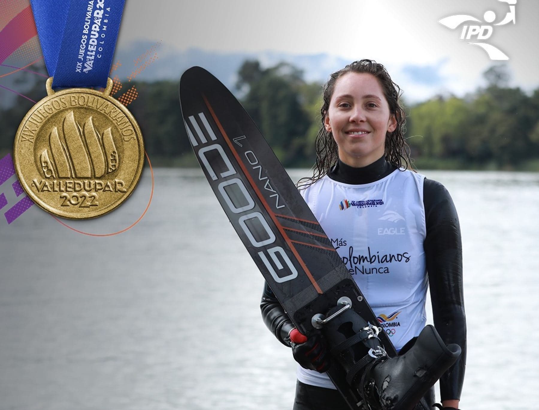 María Alejandra de Osma gana medalla de oro en esquí náutico