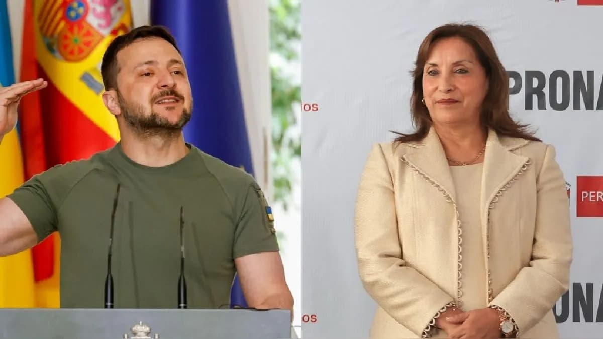 Presidente de Ucrania invita a Dina Boluarte a cumbre en Suiza