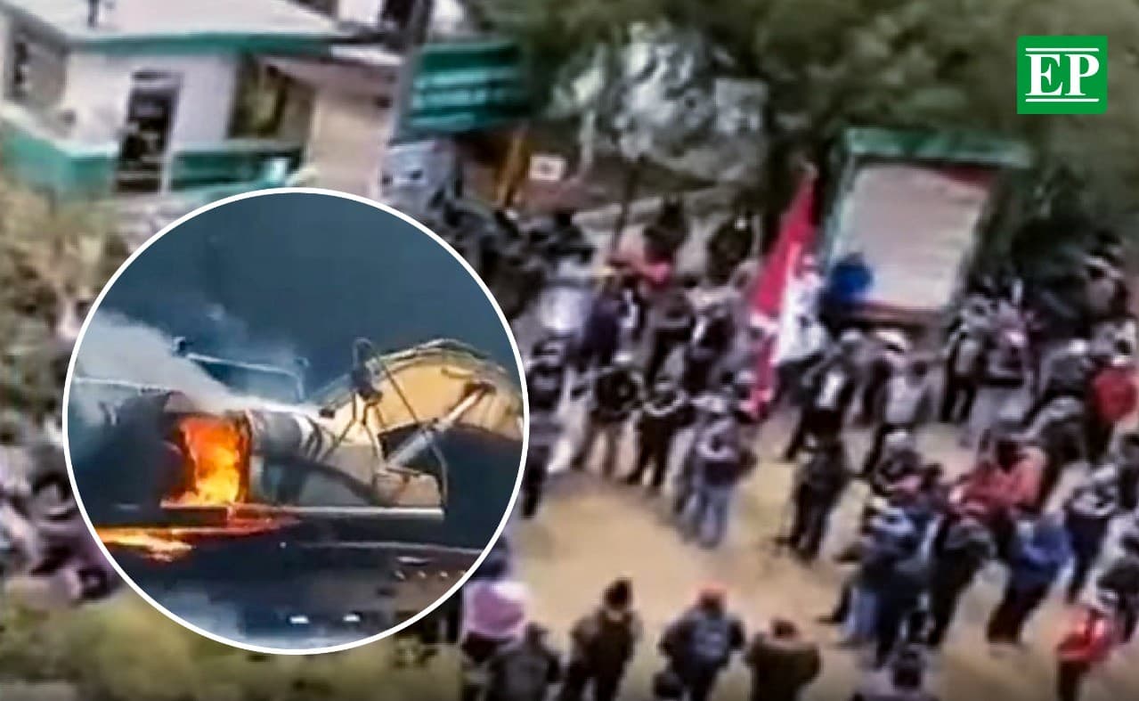 En Huancavelica: Comuneros queman campamento de minera Cobriza