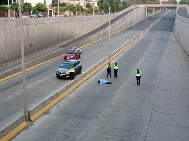 Joven murió en la vía rápida Andrés Avelino Cáceres