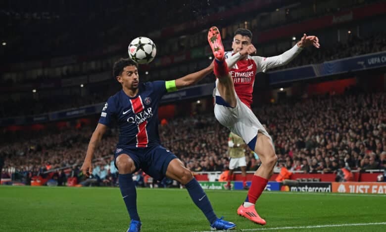 Arsenal recibe al PSG por la ida de semifinales de la Champions