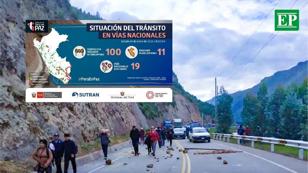 Aumentan a 100 puntos de la Red Vial Nacional interrumpidos