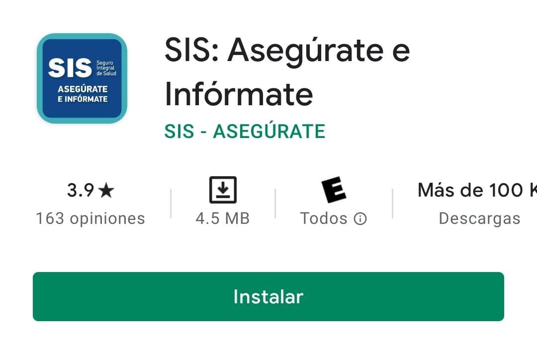 SIS crea aplicativo para asegurarse