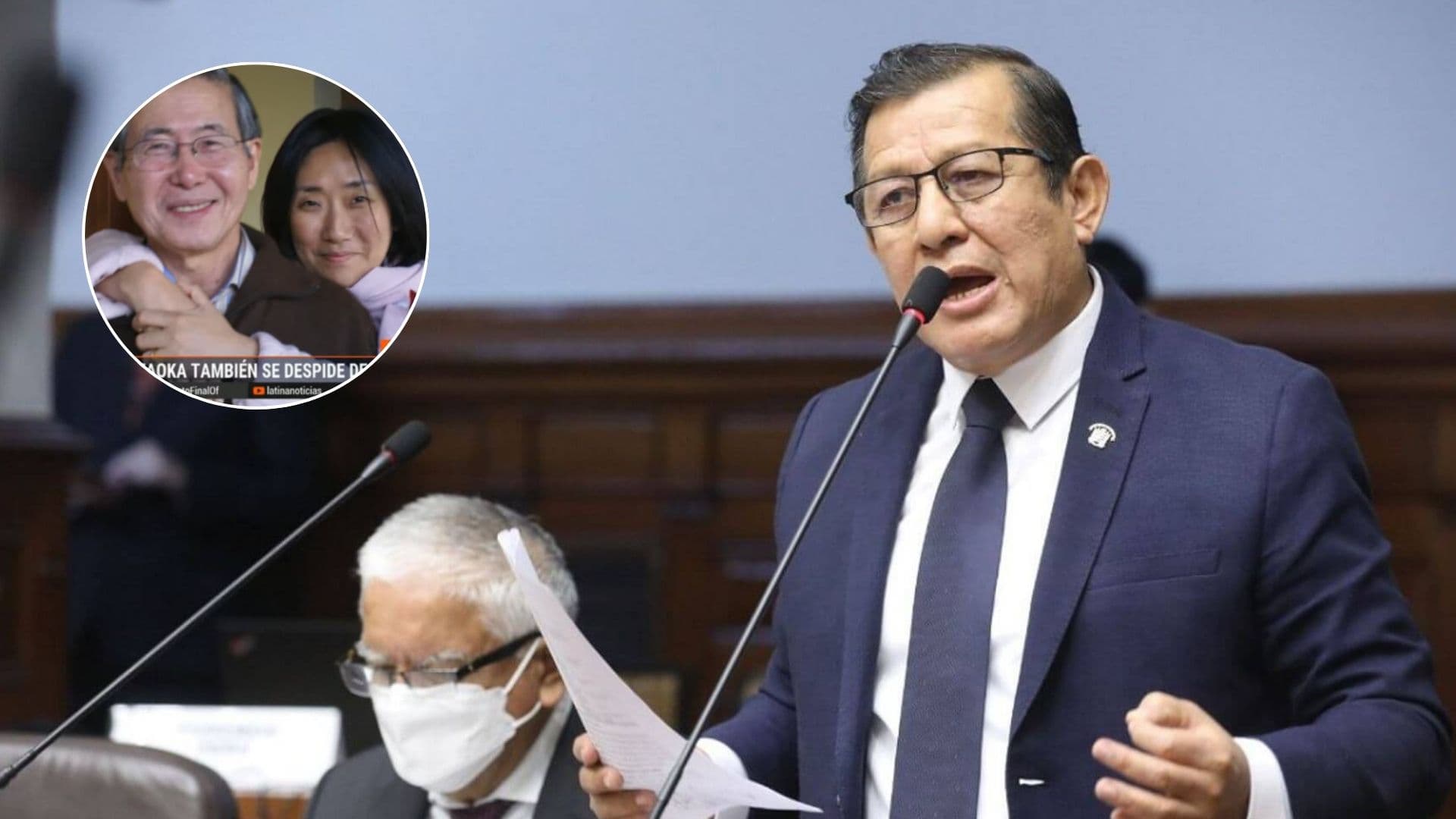 Presidente del Congreso rechaza pensión a viuda de Fujimori