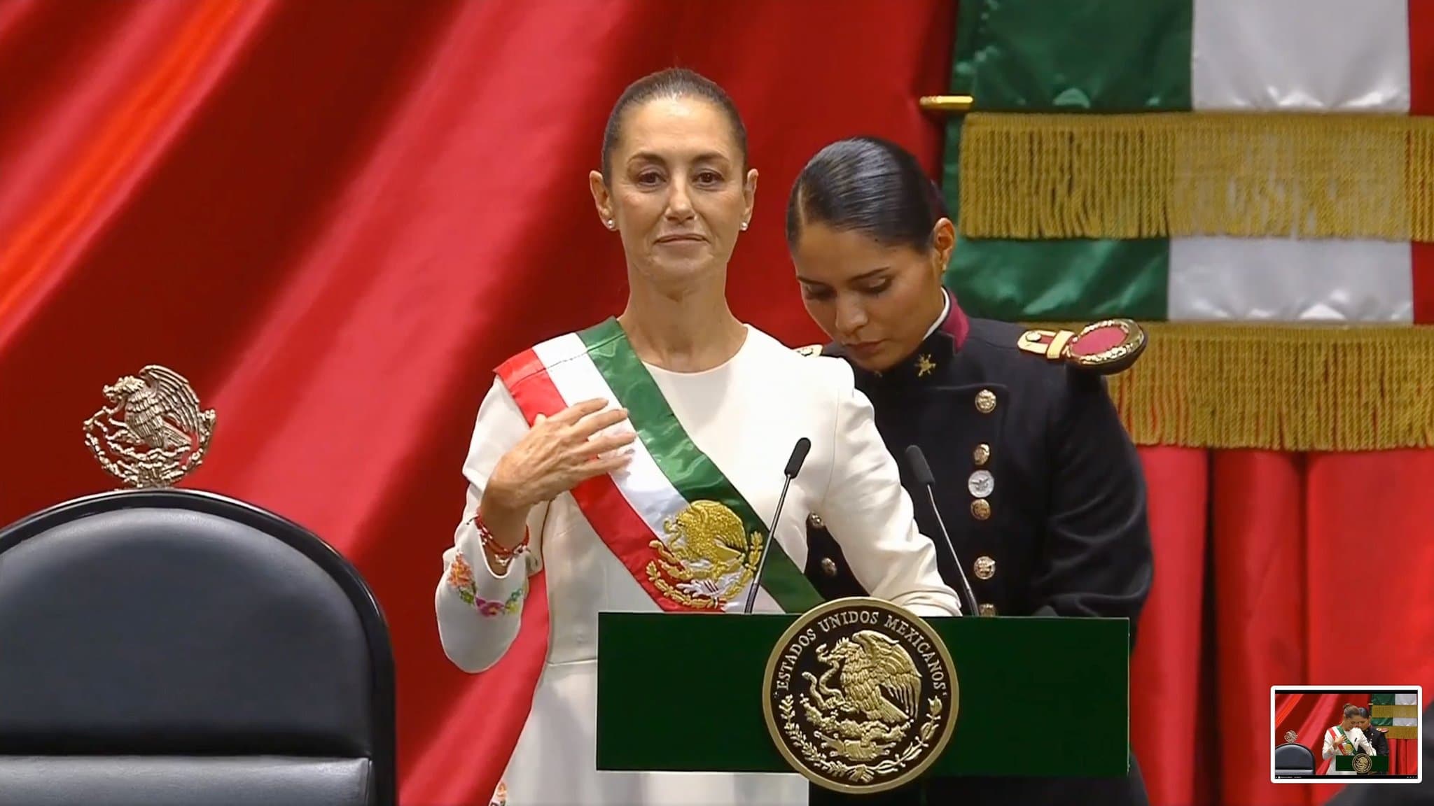 Claudia Sheinbaum asumió como la primera presidenta mujer de México