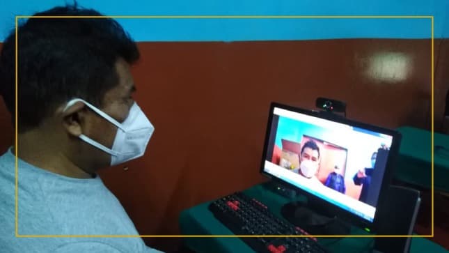 Internos se reencontraron virtualmente con sus familias