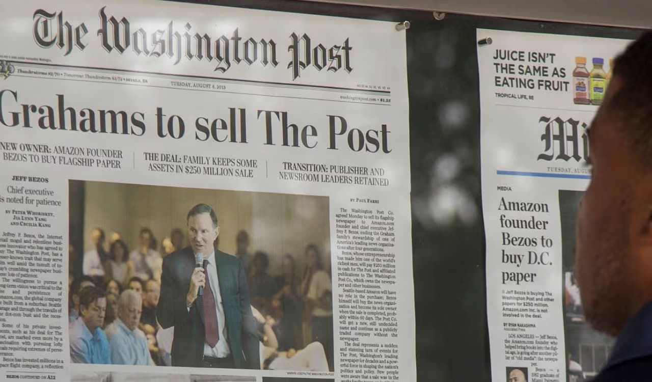 Washington Post anuncia despidos masivos por caída de los ingresos