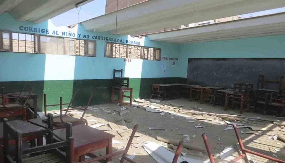 Gobierno declara en emergencia la infraestructura educativa pública
