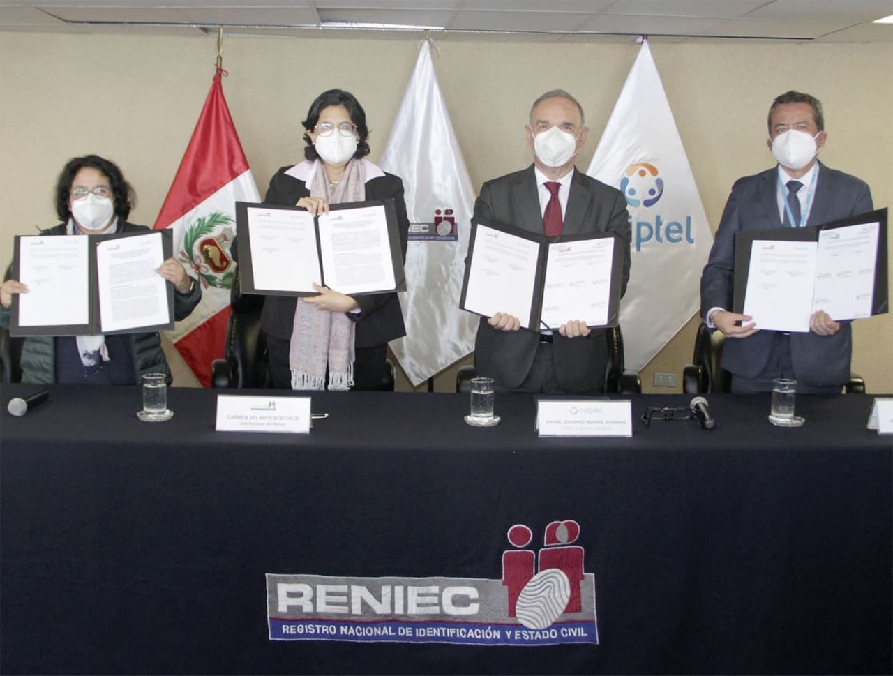 Reniec y Osiptel establecen alianza contra ciberdelincuencia