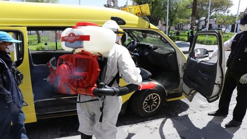 Aprueban contratación directa se servicio de limpieza y desinfección de buses