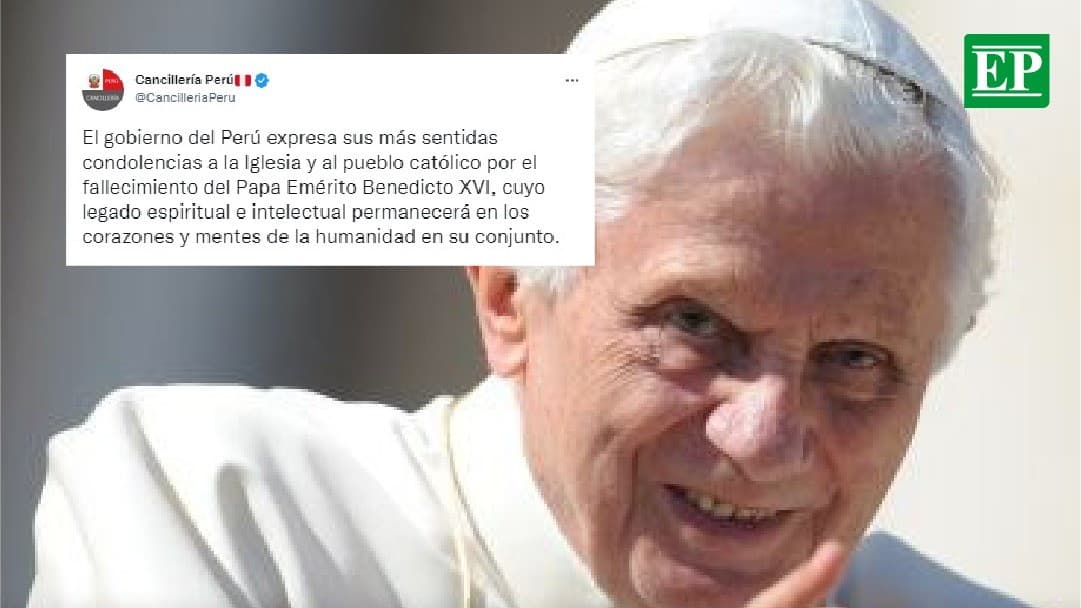 Perú expresa sus condolencias por fallecimiento de Benedicto XVI