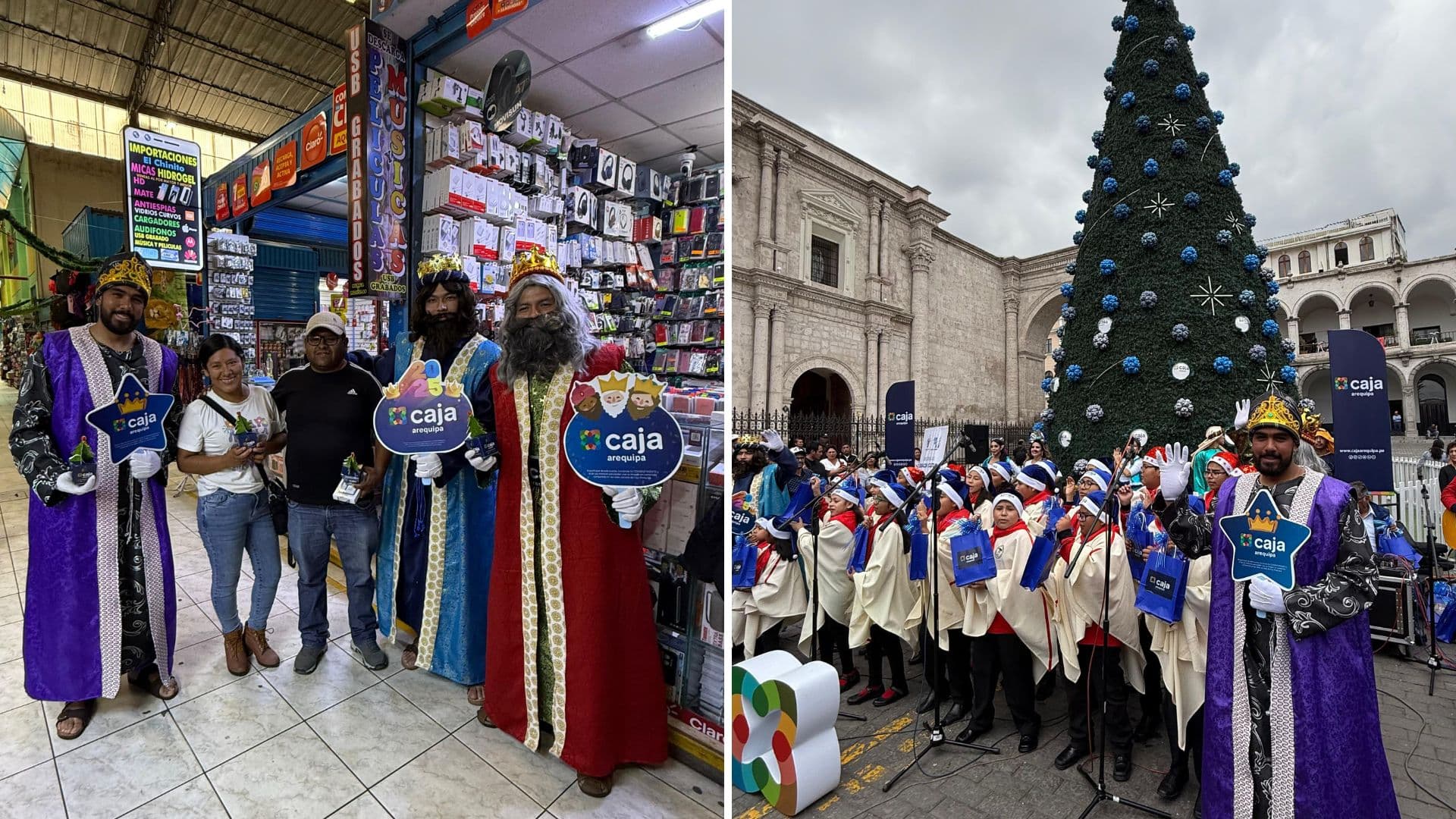 Caja Arequipa cierra festividades navideñas con bajada de Reyes Magos