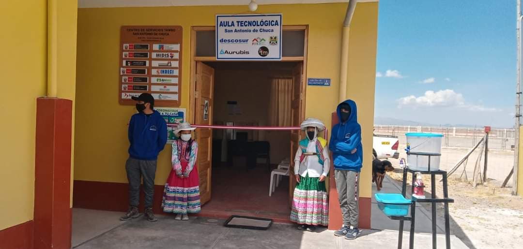Unos 35 estudiantes lograron contactarse con sus profesores en San Antonio de Chuca