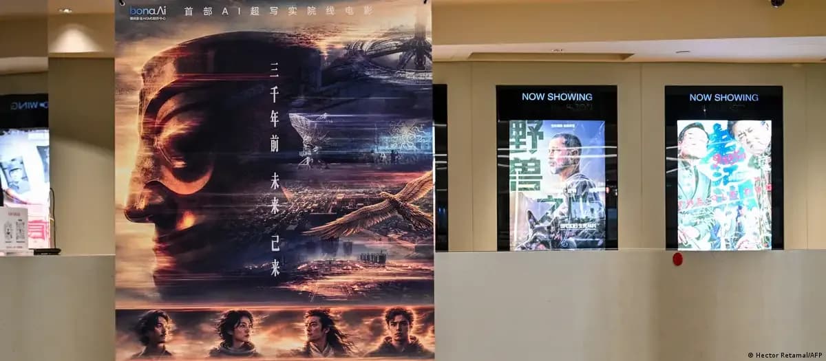 China exhibe en cines primer largometraje generado íntegramente con IA