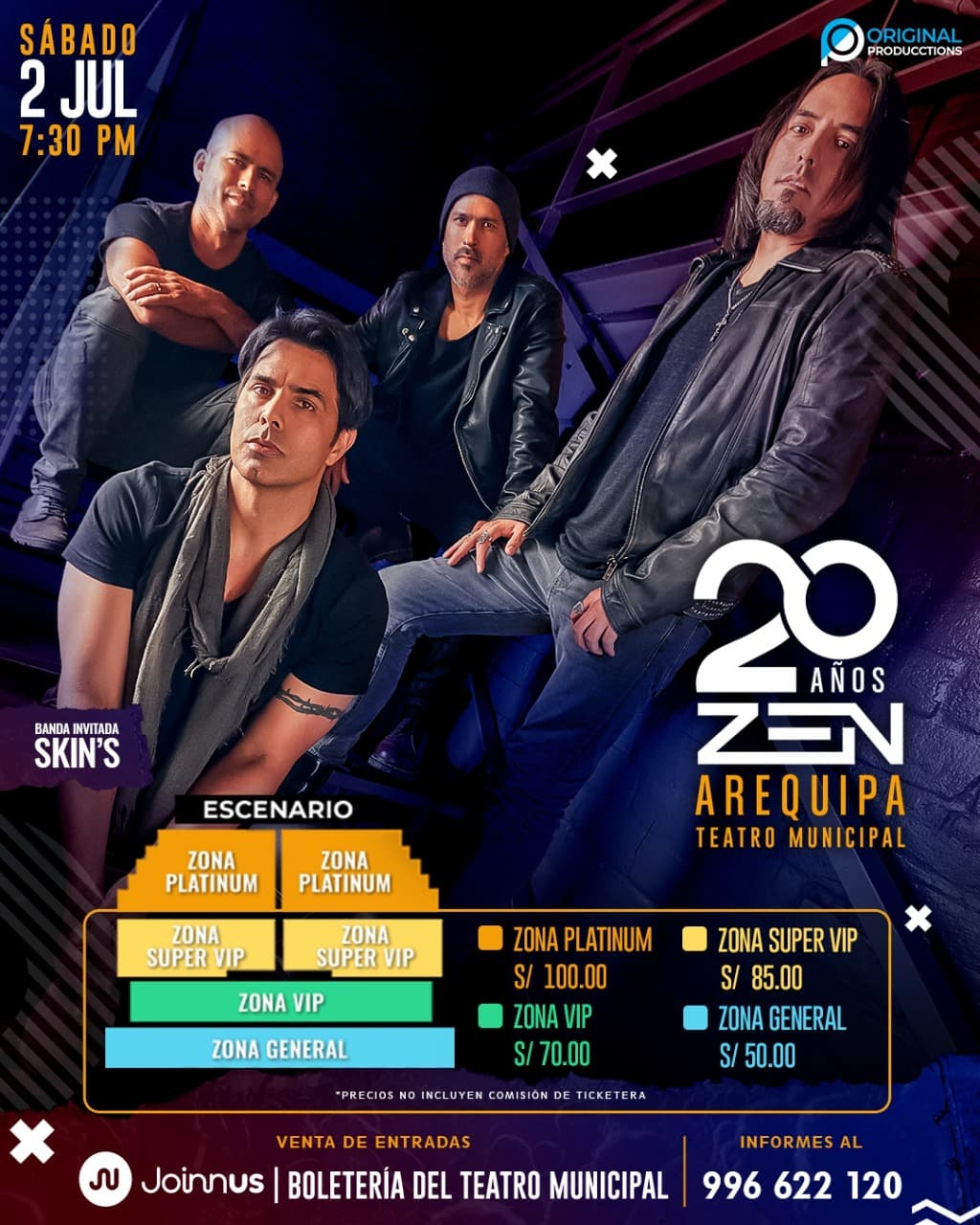 ZEN ofrecerá un concierto en Arequipa el sábado 2 de julio