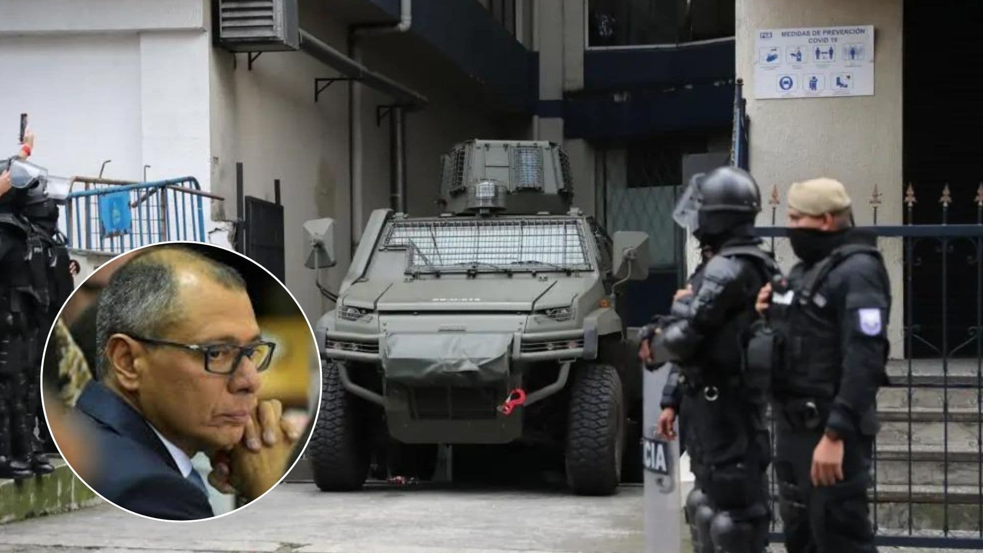 Fue enviado a prisión tras ser sacado a la fuerza de embajada
