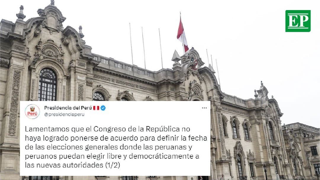Gobierno lamenta que Congreso rechazara adelanto de elecciones