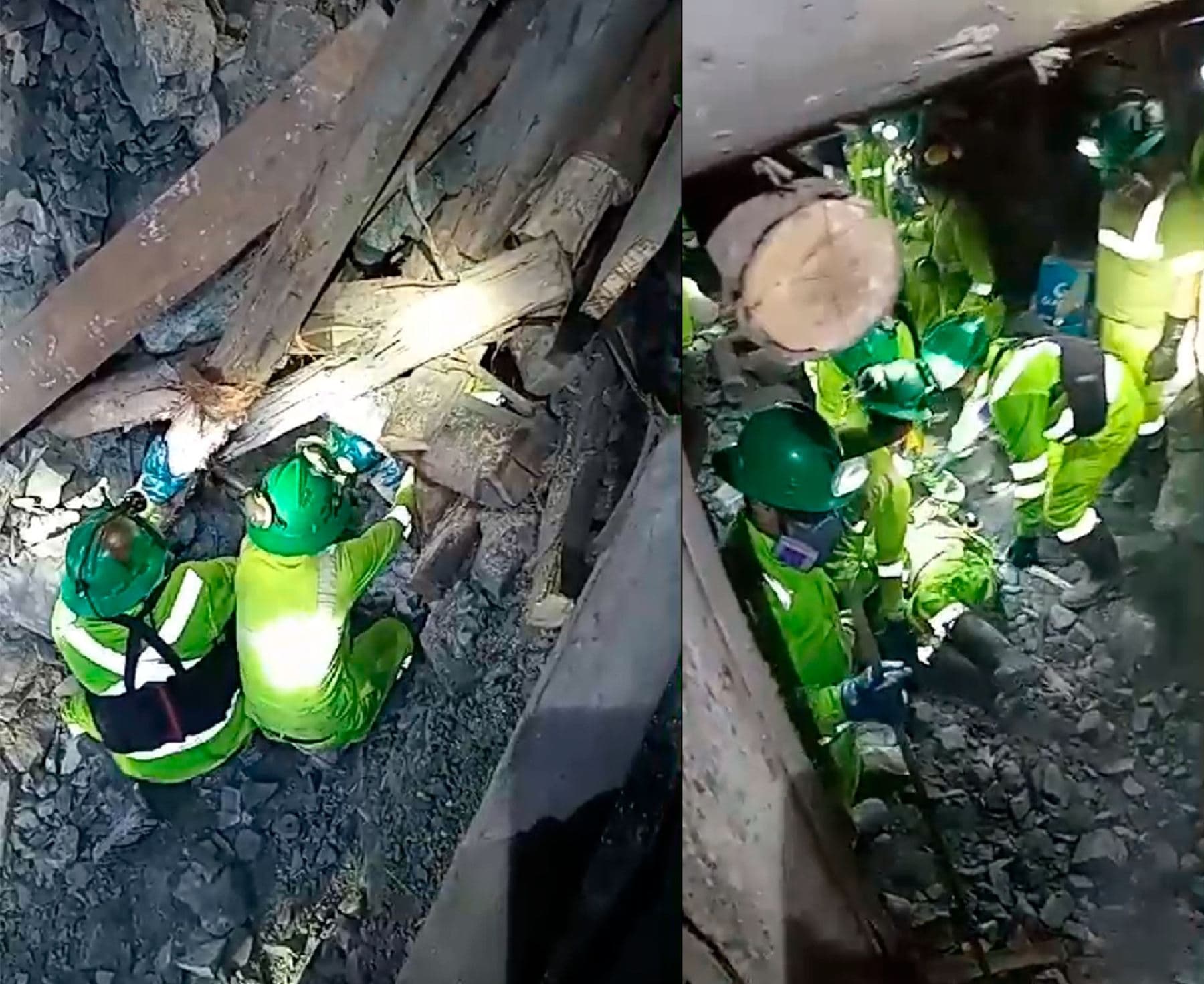 Dos trabajadores de mina Poderosa mueren tras derrumbe en socavón
