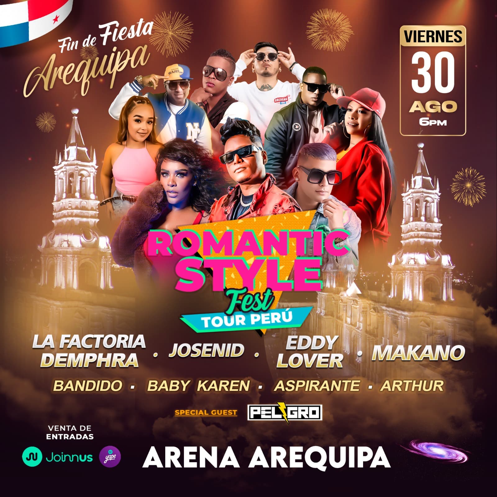 Faltan solo 7 días para concierto de La Factoría y Makano