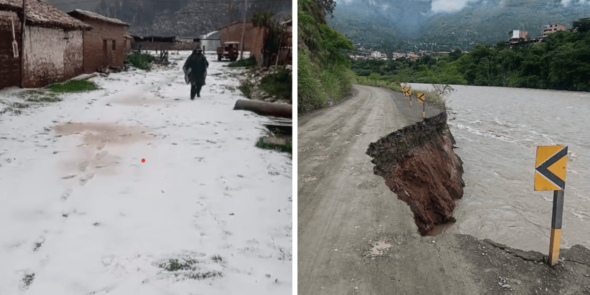 Granizada y lluvias generan estragos en la región Cusco